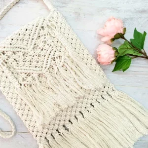 bolso bandolera macramé