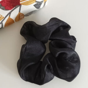 coletero grande negro organza