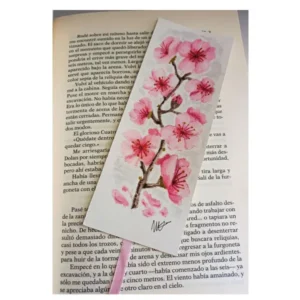 marcapágina flor sakura